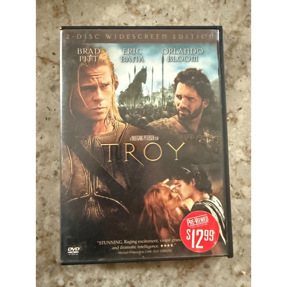 Troy DVD 2-Disc Widescreen Edition Brad Pitt Eric Bana Orlando Bloom 2004